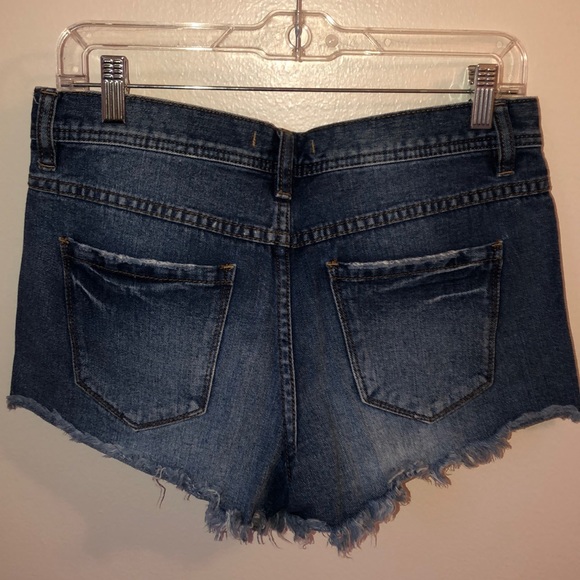 Free People Sharkbite Cutoff Denim Shorts - Picture 2 of 6